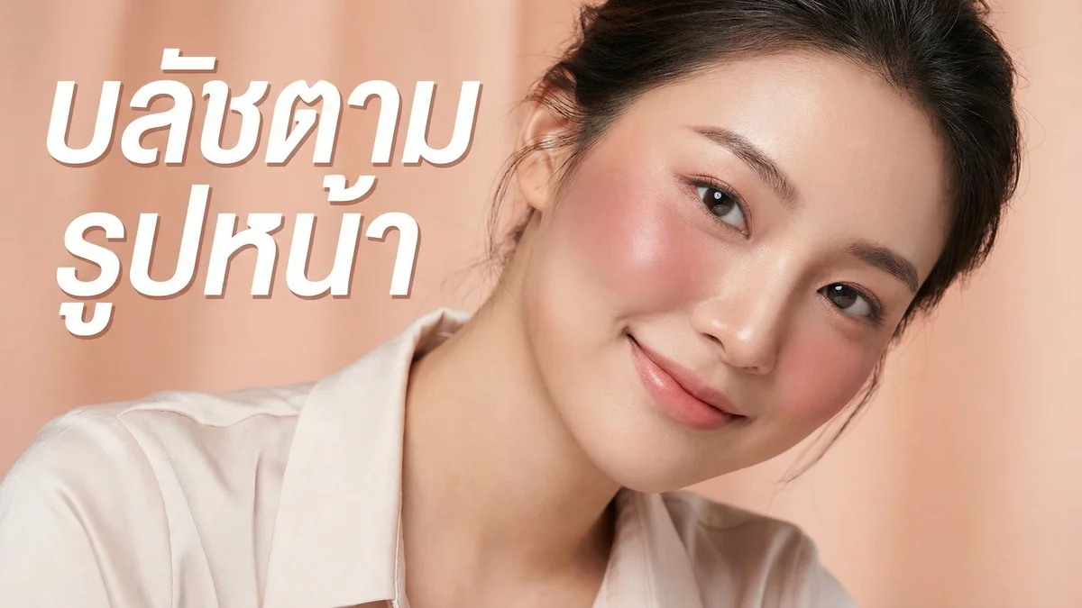 วิธีปัดบลัชออนให้เข้ากับรูปหน้า — หน้ากลม เหลี่ยม รี หัวใจ ปัดยังไงให้สวย - บทความ Fleen Beauty