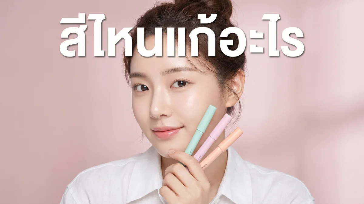 Color Corrector สีไหนแก้ปัญหาอะไร — คู่มือเลือกสีฉบับสมบูรณ์ 2026 - บทความ Fleen Beauty