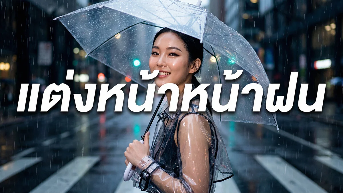 แต่งหน้าหน้าฝน — เทคนิคกันน้ำ กันเหงื่อ ไม่ละลาย แม้โดนฝน - บทความ Fleen Beauty